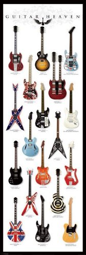 1art1 51213 Gitarren - Guitar Heaven Tür-Poster (158 x 53 cm)