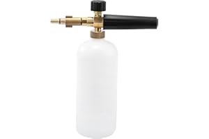 YUET Car Wash High Pressure Washer Jet Wash for Bosch Aquatak/Black & Decker/Norse/Ryobi/Neo Sprayer Adjustable Snow Foam Lance Gun Pot Cannon Nozzle Blaster Soap Dispenser Bottle