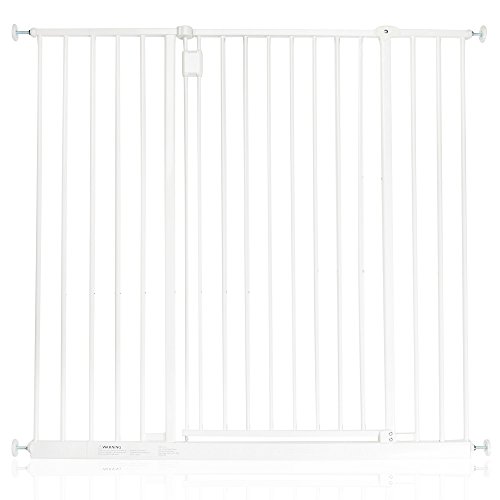 Safetots Extra Tall Hallway Pet Gate White All Widths (109.4cm - 115.4cm)