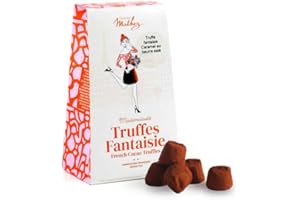 MATHEZ Truffes fantaisie aux éclats de caramel au beurre salé avec arôme naturel - Boite de 100g