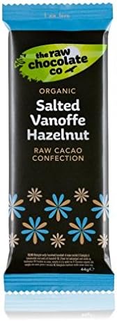 Raw Chocolate Organic Salted Vanoffe Hazelnut Chocolate 38 g (Pack of 4)