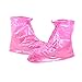 Produktbild PVC Dauerhaft Reise Outdoor Wasserdicht Flatties Regen Überschuhe Rosa Größe XL