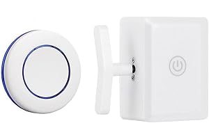 FEEGOW Bouton poussoir intelligent - Interrupteur d'arrêt automatique de la lumière avec télécommande sans fil - Dispositif d'arrêt automatique intelligent avec télécommande sans fil, pour les maisons