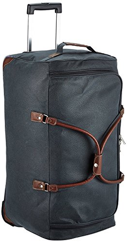 Preisvergleich Produktbild Hauptstadtkoffer® Serie Tiergarten Reisetasche mit Rollen Trolley 108 Liter, Dunkelblau Lederoptik (ca. 77 x 41 x 38) Serie Tiergarten
