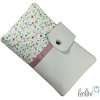 Handmade Windeltasche, Wickeltasche für Feuchttücher Kunstleder Blumenmuster