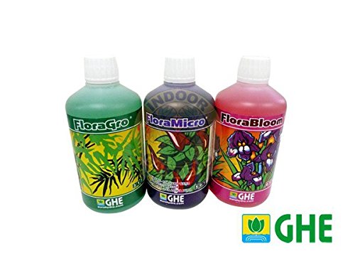 GHE Pack FLORA serie agua dulce 3 x 500 ml