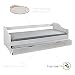 Produktbild Massivholzbett 90x190cm Kinderbett Bett Funktionsbett Kojenbett Ausziehbett oder Couchbett in weiß mit ausziehbarer Bettkasten Kiefer massiv inkl. Lattenrost