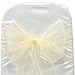 Produktbild 1, 50, 100, 120 und 150 x 17 cm breit 280 cm lang – Organza Schärpen Stuhlhusse Bögen Volleres für Hochzeit Geburtstag Party Events 34 Farben von Hochzeit Decor, Textil, elfenbeinfarben, 50 Stück