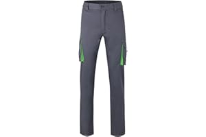 Velilla 103024S; pantalón Stretch bicolor multibolsillos