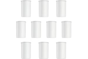 REBANKY LanYing Botes de Película de Plástico Blanco de Calibre 35 mm Película Contenedores con Tapas para Actividades Científicas Almacenamiento Pequeño RZ011-Blanco