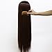 Neverland Beauty 26" Long Smooth 100% Synthetic Medium Brown Hair Hairdressing Equipment Styling Head Doll Mannequin Training Head Tools Braiding Cutting Student Practice Model with Clamp #33 UK Stock