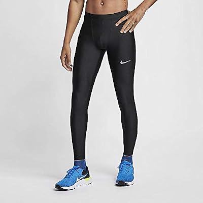 Nike M NK Run Mobility Tight Pantalon de Sport Homme, Black/(Reflective Silv) (c/O), FR : S (Taille Fabricant : S)