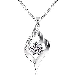 B.Catcher Collar Mujer Plata de Ley 925 ''Eres el amor de mi vida'' con Para Regalo Originales Cadena 45cm Longitud