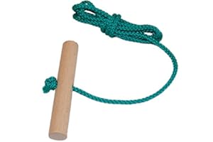 JOHANN HASLBERGER Looping-Lu Schlittenseil mit Holzgriff aus Buchenholz 1 Zugseil