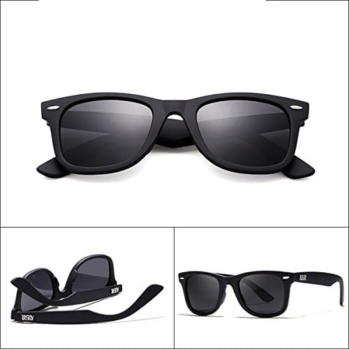 LQABW Classic Polarized Sunglasses Uv400 Colorful Real Film Casual Fashion Basic Square Frame For Men And Women,B