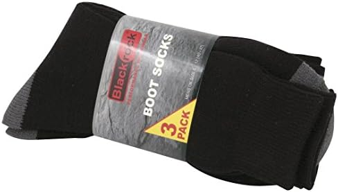 BlackrockBlackrock BRBS3P Men's Black Boot Socks (Pack of 3)