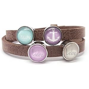 Personalisiertes Lederarmband mit Wunschnamen