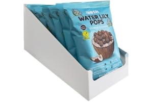 Just Nosh Water Lily Pop – Kokosnuss & Kakao (240 g) – Snacks für Kinder, Erwachsene und Jugendliche – frei von Allergenen – ohne Zusatzstoffe