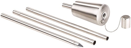 Carlo Milano Edelstahl-Gartenfackel „Amor“ im 2er-Set, rostfrei, 280 ml, 110 cm - 3