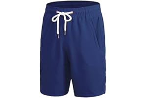 Yuerlian Men's Sports Shorts, Quick Dry Running Workout Shorts for Men, Classic Fit Summer Short with Pockets