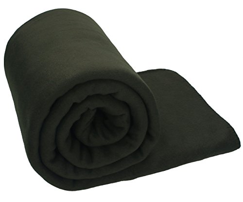 Betz Luxus MAXI Fleecedecke Kuscheldecke Farbe Braun Größe 140x190 cm Qualität 220 g/m²
