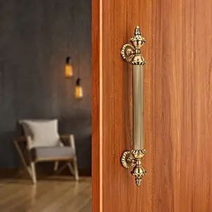 LAPO Door Handle for Main Door Zinc Alloy Home D?cor Hardware (12 inches, Antique Finish)
