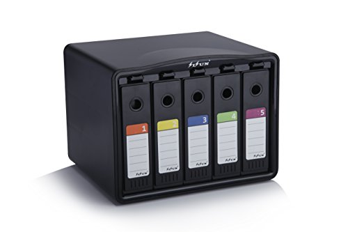 SISUN® Festplattentasche Schutztasche Schutzbox 3,5″ /2,5″- Aufbewahrungstasche für 3,5 / 2,5 Zoll Festplatten (5 Bay) - 2