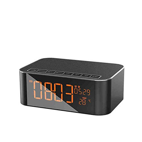 Preisvergleich Produktbild XIAYU Bluetooth-Lautsprecher Wireless Portable Audio, Subwoofer 4000Mah, 12W, Umgebungslicht, Wecker, Desktop-Lautsprecher, Freisprecheinrichtung, TF-Karte, Partybüro