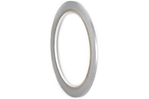 ‎1A STYLE STICKER Auto Zierstreifen Silber Metallic Folie Folienstreifen Glänzend Autodekor Folie Pinstripes Silver (2mm, Silber)