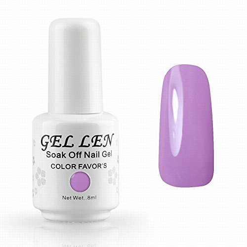 Gellen Brand Nail Varnish Gloss Polish 8ml Bottle UV Gel Polish Nail Manicure lilac