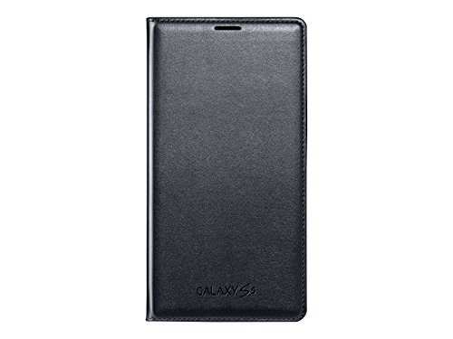 Samsung EF-WG900 - Funda para m  vil Galaxy S5  Con bolsillo interior para tarjetas   negro- Versi  n Extranjera