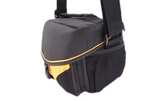 PDXD-share Housse de protection universelle en nylon DSLR SLR Sac pour Nikon J5 J4 J3 J2 V3 S2 Cam  ra  Nikon P600 P900S P610S L340 L830 P530 num  rique  Jaune 