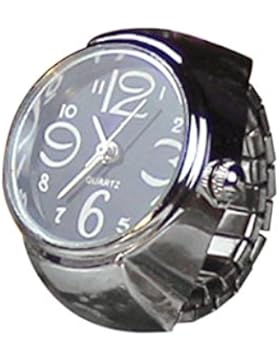 Frauen Armbanduhren, Kingwo Mädchen Vorwahlknopf Quarz analoge Uhr kreativer Stahl kühle elastische Quarz Finger...