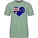 Produktbild Städte & Länder Kind - Herz Australien - 110-116 (5-6 Jahre) - Türkis meliert - F140K - Jungen T-Shirt