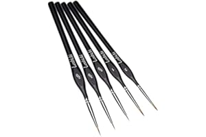 Pinceaux Peinture Professionnels Détail Ensemble de Pinceaux Pour Acrylique Huile Aquarelle Nail Art Pinceau de détail Ensemble,5 pièces.