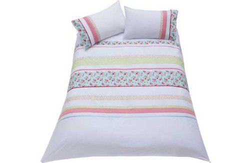 Vintage Embroidered White Bedding Set - Kingsize.