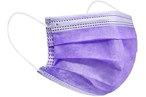 ELIOX 50 Mascherine Chirurgiche Made in Italy Certificate CE di Tipo II Adulti BFE >98% in Bustine da 10 (50 pcs) (Lilla)