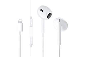 WSPLO Lightning Headphones[Apple MFi Certified]Apple earphones Wired iPhone Headphones In-Ear Earbuds(Built-in Microphone & Volume Control) Compatible with iPhone 11/13/13ProMax/SE/12/12 Mini/14/XR/8/7/XS