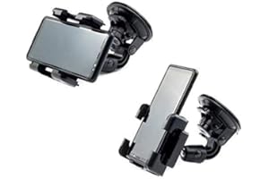 Digicharge® Robust 360 Degrees Rotating Mobile Phone Holder for iPhone X 8 7 7 10 Plus 6s 6 SE 5s, Samsung Galaxy S9 S8 S7 S6 J5 A5 Note, Asus Zenfone 3, Huawei and Sat Nav Garmin TomTom Mio Navman Binatone