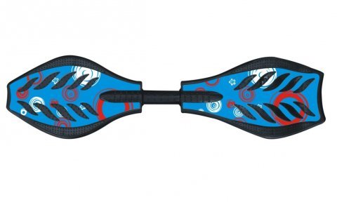 Waveboard 2 roues Cruiser Skateboard Planche Skate, bleu