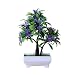 Produktbild Künstliche Pflanzen Blumen im Topf Kunststoff Büsche Topfblumen Künstliche Pflanzen für Küche Garten Wohnzimmer-7cmx24cmx13.5cm