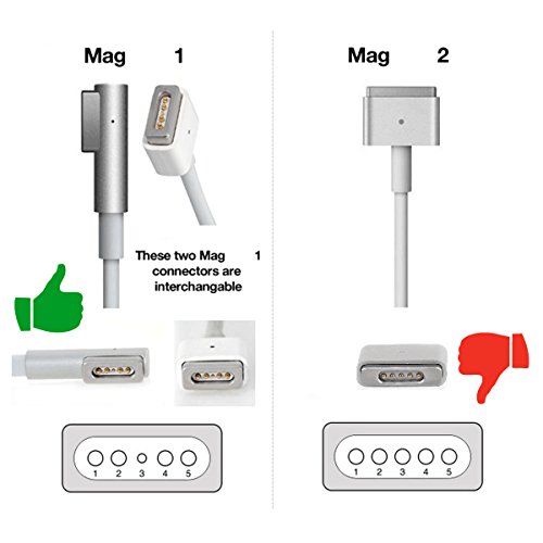 Netzteil Ladegerät 60W magnetic Safe für MacBook Pro und MacBook (A1181 A1278 A1342 A1278) Original Purecraft (Deckel und Wache frei) - 3