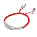 Produktbild MHOOOA 925 Sterling Silber Fisch glück rot Seil Armband handgemachte armreif wachs String amulett Charme Armband für Frauen ethnische Yoga schmuck