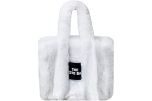 FIENZA Borsa a tracolla in peluche per donna, borsa a tracolla con cerniera e tracolla morbida borsa di grande capacità per ufficio scuola viaggi