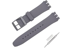 OLXIYOC - Cinturino per orologio da polso, in silicone, impermeabile, per Swatch