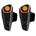 Produktbild iBaby888 1 x 1000 M Bluetooth Intercom con Todo Tipo de Clima Resistente al agua casco de motocicleta Moto Intercom Interphone Auricular con micrófono para función De Contestador Automático y Disfrutar De la Música/FM Radio (unidades 1)