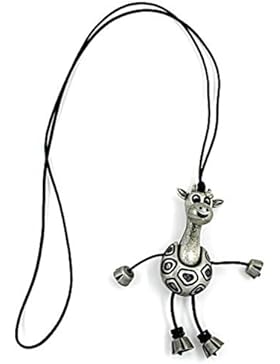Unbespielt Modeschmuck Damen Halskette Kette Collier Giraffe Länge 90 cm