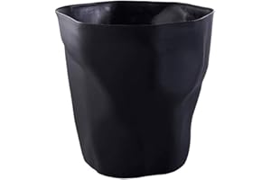 Vommpe Poubelle de Bureau/Corbeille a Papier/Poubelle de Chambre Convient pour Le Bureau, la Chambre l'hôtel (Noir)