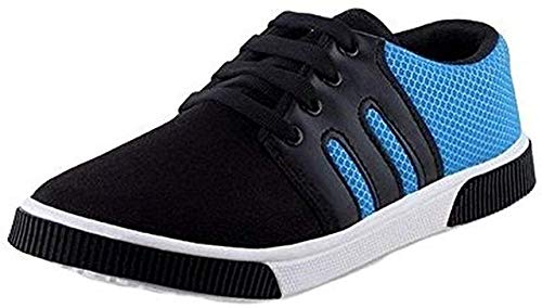 Maddy Blue Black Party Sneaker Shoes for Men's (9 UK/India)