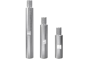 Bestgle 3 Pezzi Asta di Prolunga per Smerigliatrice Angolare Asta M14 Estensione Biella di Collegamento in Acciaio Inox Albero di Prolunga Rotante (75/100/140mm)